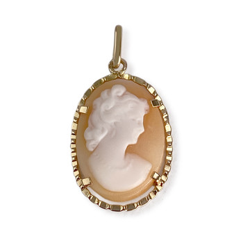 Pendentif d'occasion or 750 jaune camée