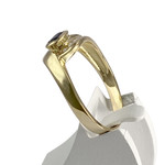 Bague d'occasion or 750 jaunezirconias saphir - vue 2