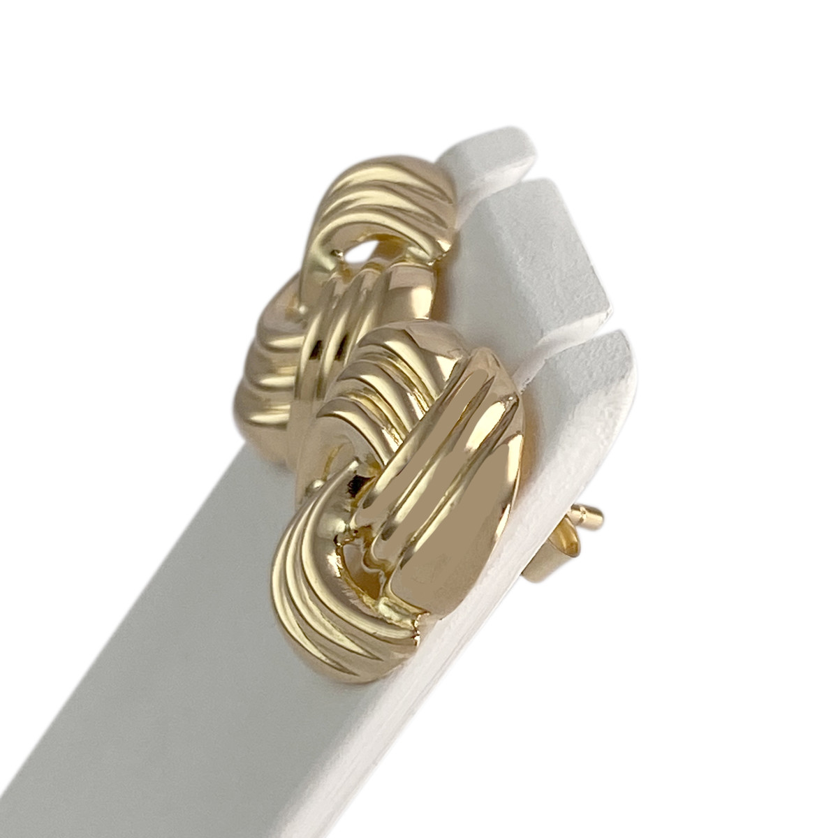 Boucles d'oreilles d'occasion or 750 jaune - vue 2
