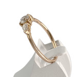 Bague d'occasion or 750 rose diamants - vue 2
