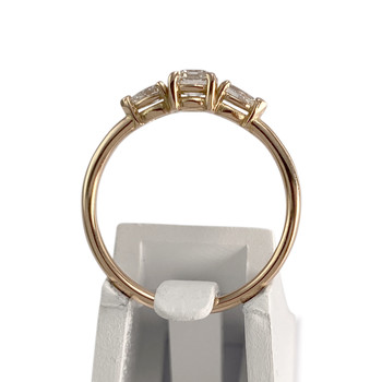 Bague d'occasion or 750 rose diamants