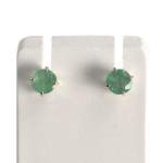 Boucles d'oreilles d'occasion or 750 jaune émeraudes - vue 1