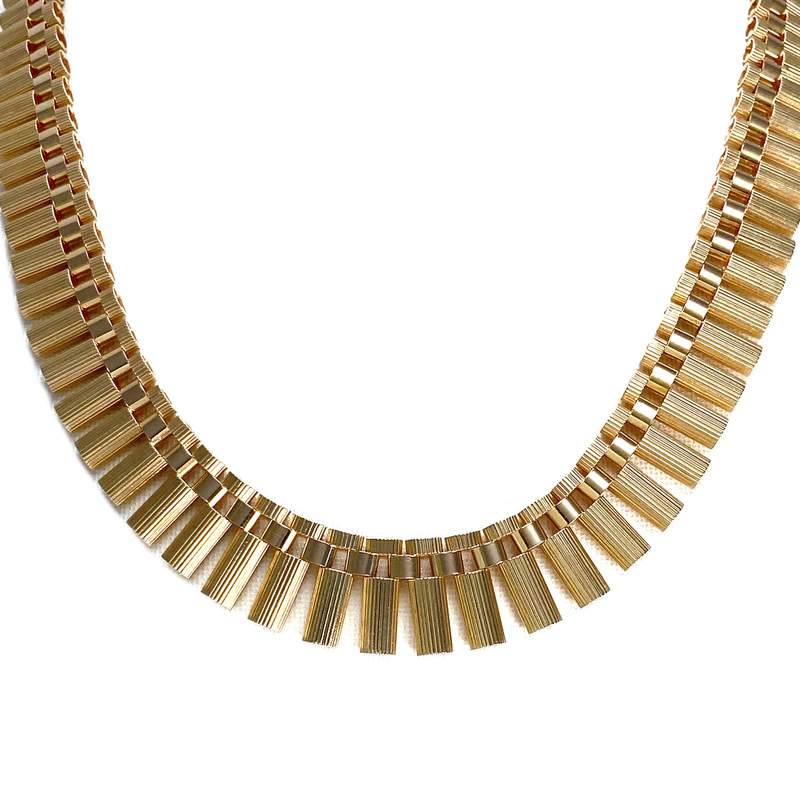 Collier d'occasion or 750 jaune maille fantaisie - vue 1