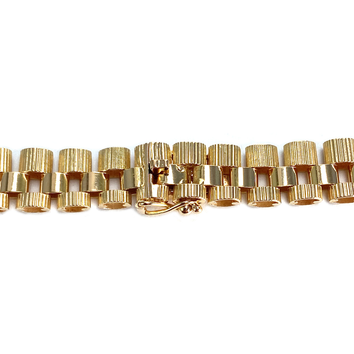 Collier d'occasion or 750 jaune maille fantaisie - vue 3