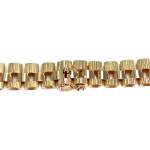 Collier d'occasion en or jaune 750, maille fantaisie, 42 cm - vue 3