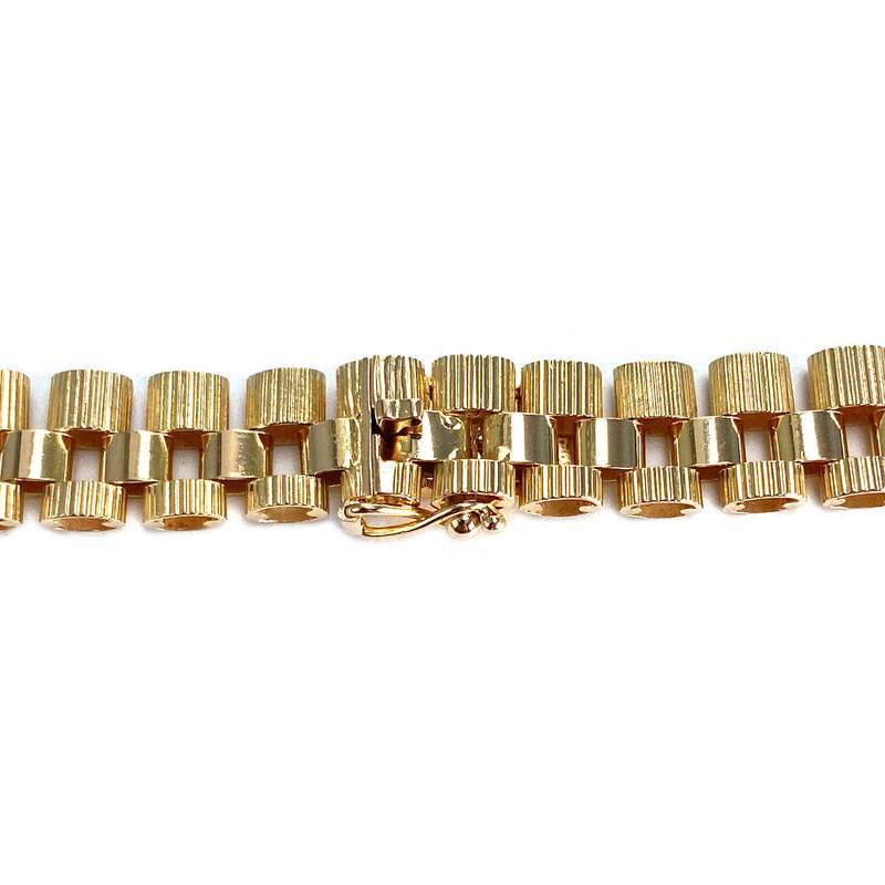 Collier d'occasion or 750 jaune maille fantaisie - vue 3