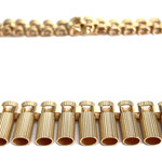 Collier d'occasion or 750 jaune maille fantaisie - vue 4