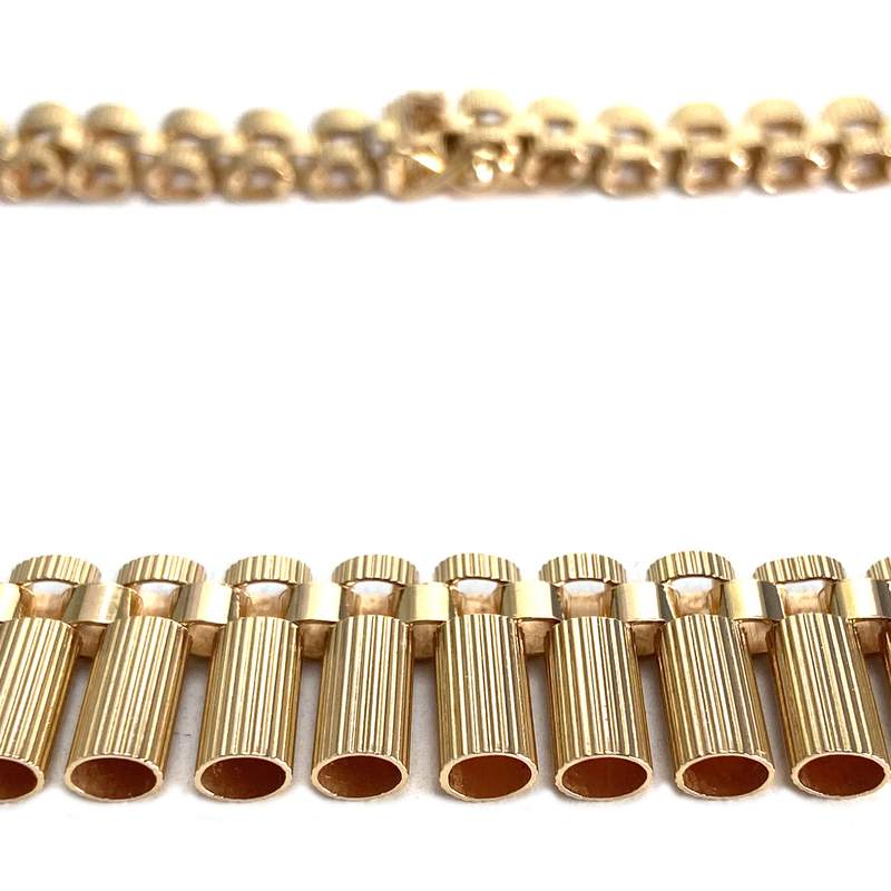 Collier d'occasion or 750 jaune maille fantaisie - vue 4