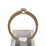 Bague d'occasion or 750 rose diamants - vue 3
