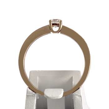 Bague d'occasion or 750 rose diamants