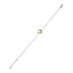 Bracelet d'occasion or 750 jaune coeur  diamant - vue 2