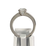 Solitaire d'occasion or 750 blanc diamant - vue 3