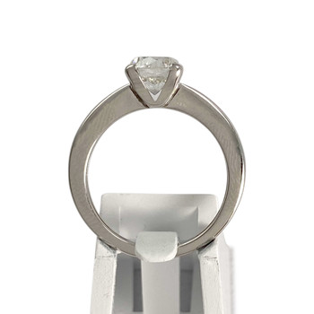 Solitaire tweedehands goud 750 witte diamant