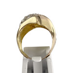 Bague d'occasion  or 750 2 tons zirconias - vue 3