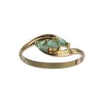 Bague d'occasion or 750 jaune émeraudes - vue 1
