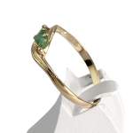 Bague d'occasion or 750 jaune émeraudes - vue 2