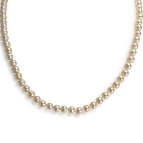 Pre-owned 750 yellow gold necklace with cultured pearls
