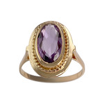 Bague d'occasion or 750 jaune amethyste - vue 1