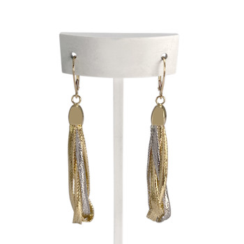 Tweedehands oorbellen 2 goud 750
