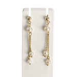 Boucles d'oreilles d'occasion or 750 jaune perle de culture - vue 1