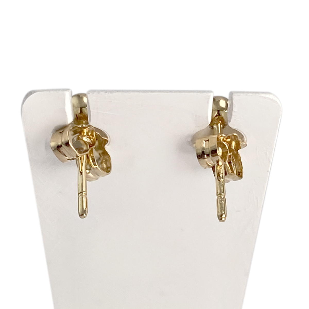 Boucles d'oreilles d'occasion or 750 jaune perle de culture - vue 3