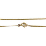 Collier d'occasion or 750 jaune maille anglaise diamant - vue 3
