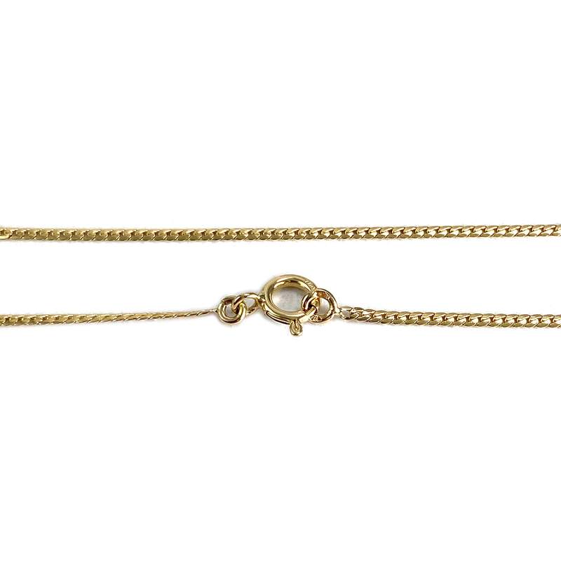 Collier d'occasion or 750 jaune maille anglaise diamant - vue 3