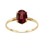 Bague d'occasion or 750 jaune grenat - vue 1