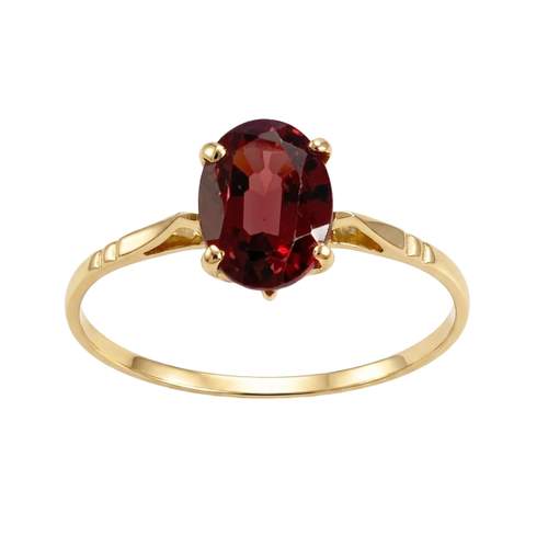 Bague d'occasion or 750 jaune grenat