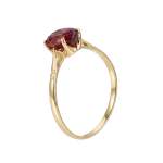 Bague d'occasion or 750 jaune grenat - vue 2