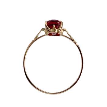 Tweedehands 750 gouden granaatring