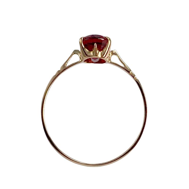 Bague d'occasion or 750 jaune grenat - vue 3