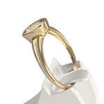 Bague d'occasion or 750 jaune aigue marine - vue 2
