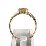 Bague d'occasion or 750 jaune aigue marine - vue 3