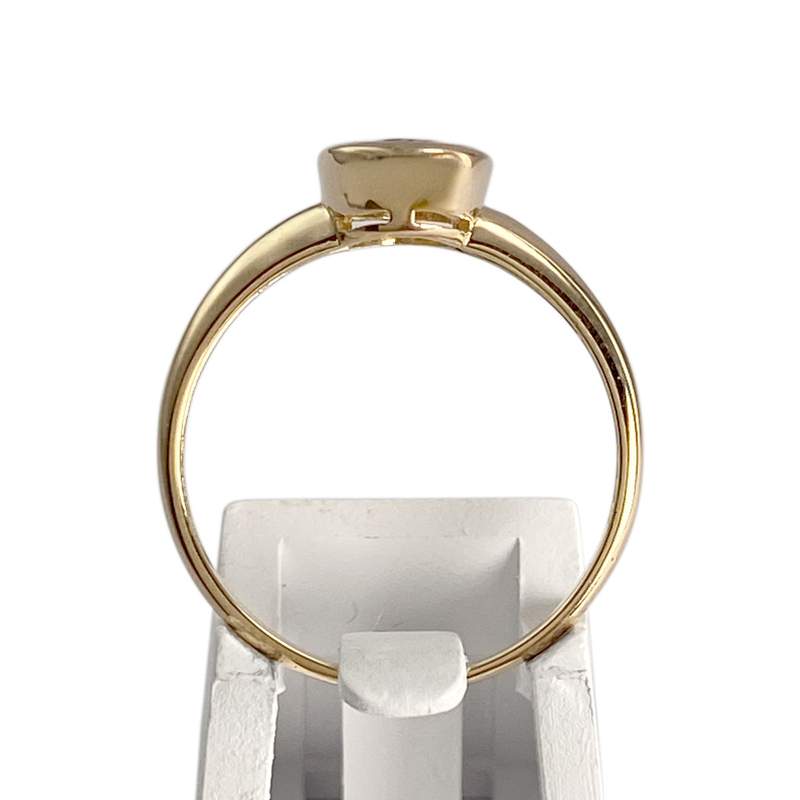 Bague d'occasion or 750 jaune aigue marine - vue 3
