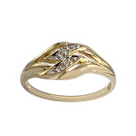 Bague d'occasion or 750 jaune diamant - vue 1