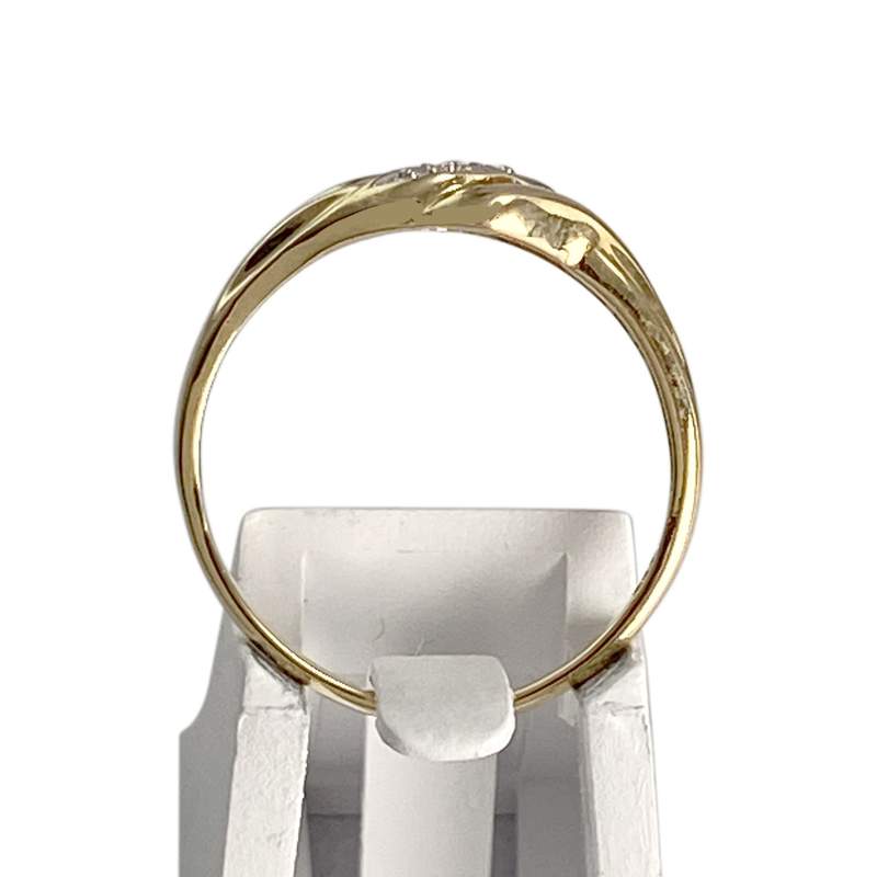 Bague d'occasion or 750 jaune diamant - vue 3
