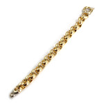 Bracelet d'occasion 2 ors 750  maille fantaisie - vue 2