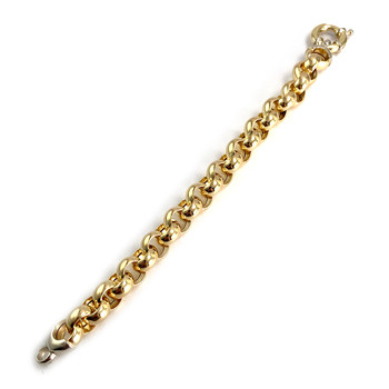 Bracelet d'occasion 2 ors 750  maille fantaisie