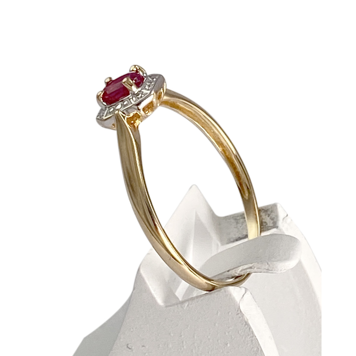Bague d'occasion or 750 2 tons rubis - vue 2
