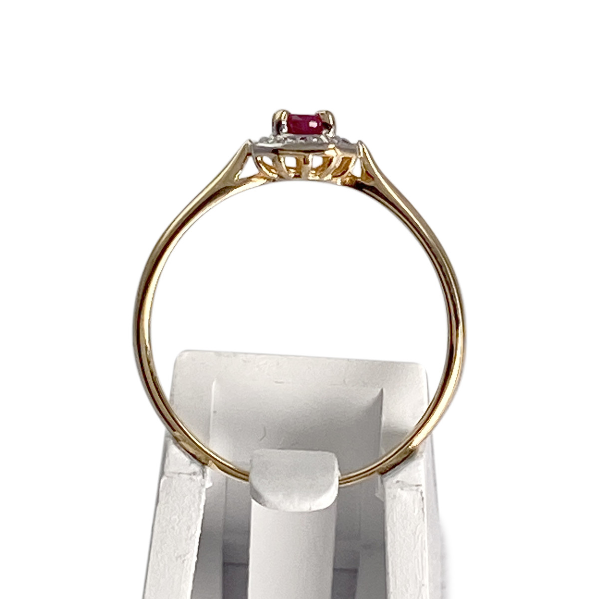 Bague d'occasion or 750 2 tons rubis - vue 3