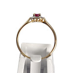 Bague d'occasion or 750 2 tons rubis - vue 3