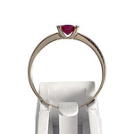 Bague d'occasion or 375 blanc rubiszirconias - vue 3