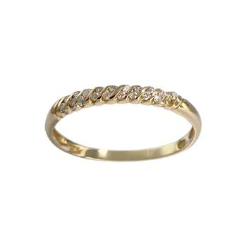 Bague d'occasion or 750 jaune diamant