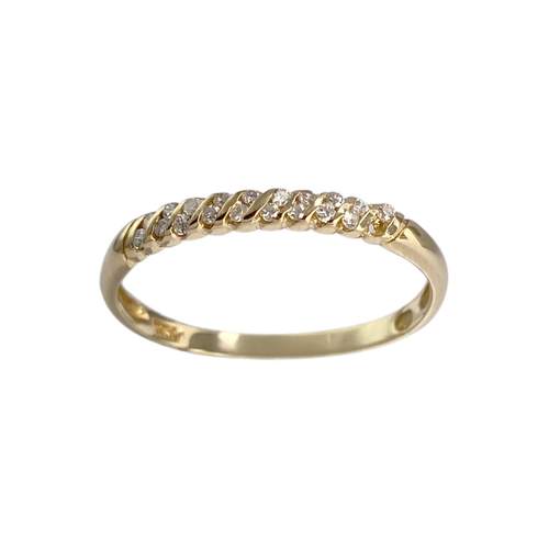 Bague d'occasion or 750 jaune diamant
