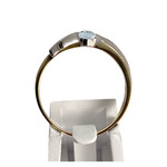 Bague d'occasion or 750 jaune aigue marine - vue 3