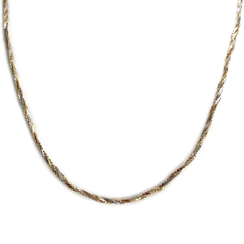 Collier d'occasion 3 ors 750  maille torsadee - vue 1