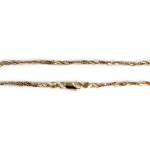 Collier d'occasion 3 ors 750, maille torsadée, 47 cm - vue 3