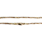 Collier d'occasion 3 ors 750  maille torsadee - vue 3
