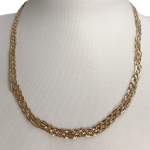 Tweedehands ketting van 750 drievoudig goud, gedraaide schakels, 46 cm – afbeelding 2